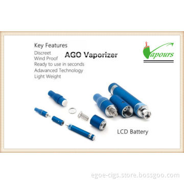 650mah Portable E Cigs Starter Kit / Ago Kit , Dry Herb Vaporize Starter Kit With Lcd